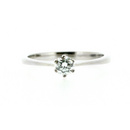 18ctw 6 Claw Set 0.24ct Diamond Ring