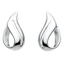 Kit Heath Silver Yarn Stud Earrings