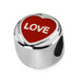 Red Love Hearts Charm Bead