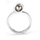 Linda Macdonald Silver and 9 Carat Rose Gold Circle of Live Ring