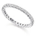 Platinum Brilliant Cut 4 Claw Individual Set Diamond Full Eternity Ring