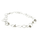 Shona Carnegie Silver Multi Hoop and Flower Necklace