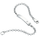 D for Diamond Children's ID Bracelet