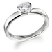 18ct White Gold Bezel Set 0.23ct Diamond Pod Ring