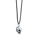 Sterling Silver Oxidised Skull Necklace