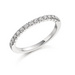 Platinum Brilliant Cut 4 Claw Individual Set Diamond 1.80mm Half Eternity Ring
