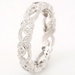 18ct White Gold 4mm Floral Diamond Ring
