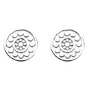 Kit Heath Silver Grecian Stud Earrings