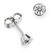 18ct White Gold Bezel Set Brilliant Cut Diamond Stud Earrings