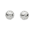 Kit Heath Silver Bubble Stud Earrings