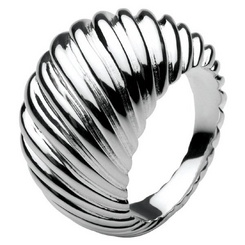 image of SALE! Kit Heath Silver Wide Rope Ring