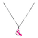 Beautiful Pink Butterfly Necklace