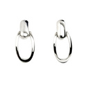 Old Florence Oval Link Stud Earrings