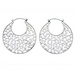 
Kit Heath Silver Large Champagne Hoop Earrings