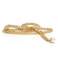 image of 14ct Gold Necklace with Pearl
