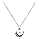 Dinky Diamond Heart Locket Necklace