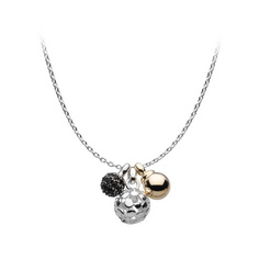 image of Kit Heath Silver & Gold Bubble Cluster Necklace