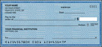 Basic Blue Personal Checks
