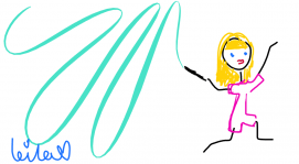 Ribbon dancing