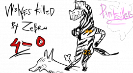 Wolves killed by Zebra