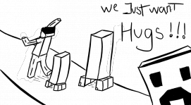 Minecraft: Just hugs :>