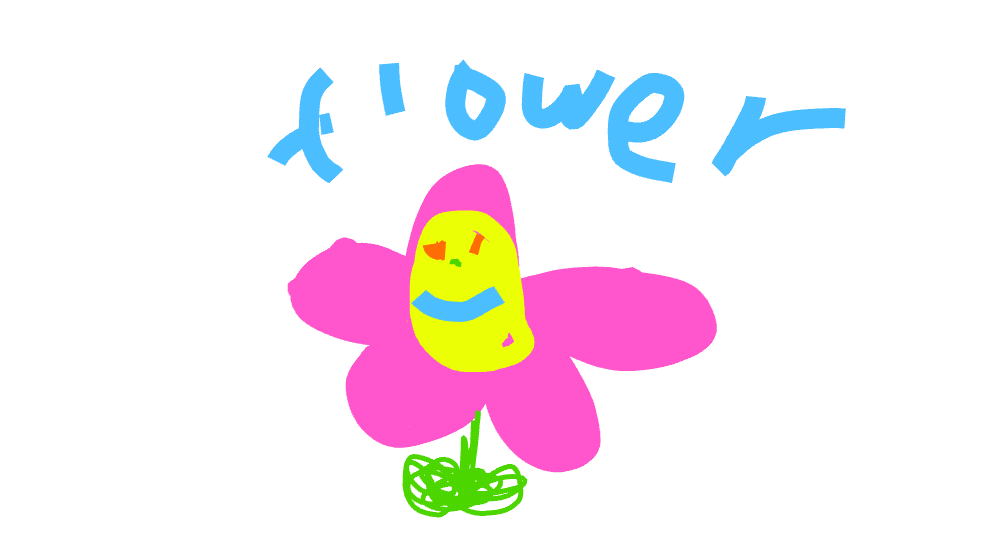 Flower is happy