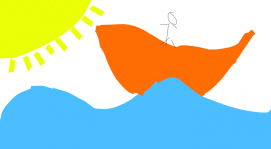 My boat by Katie age 7