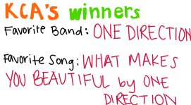 One direction won both awards!!!