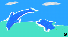 Messy dolphins