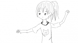 A girl...
