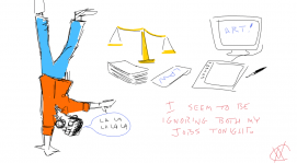 Lawyer or Freelance Artist, I'm not a very good worker tonight.