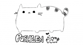 Fat cat pusheen