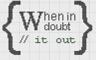 When In Doubt...