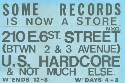 Some Records (And Not Much Else)