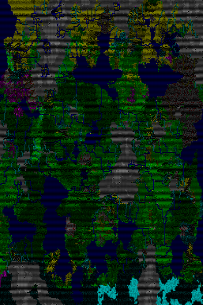 Dwarf Fortress World Map