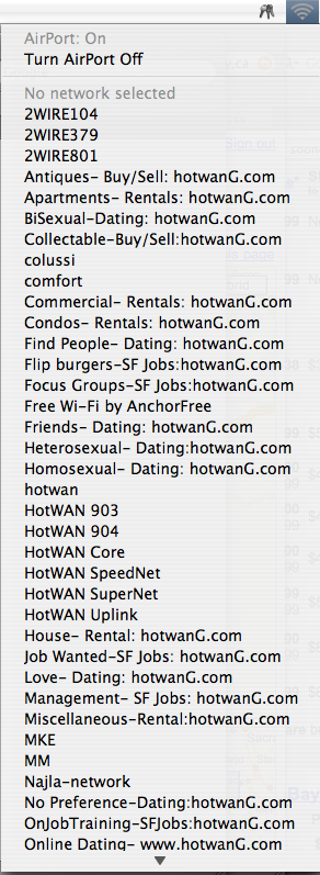 Wireless Network Spam