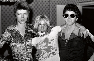 David Bowie, Iggy Pop, and Lou Reed - London, 1972