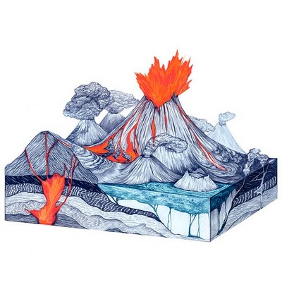 Multi-Dimensional Volcano