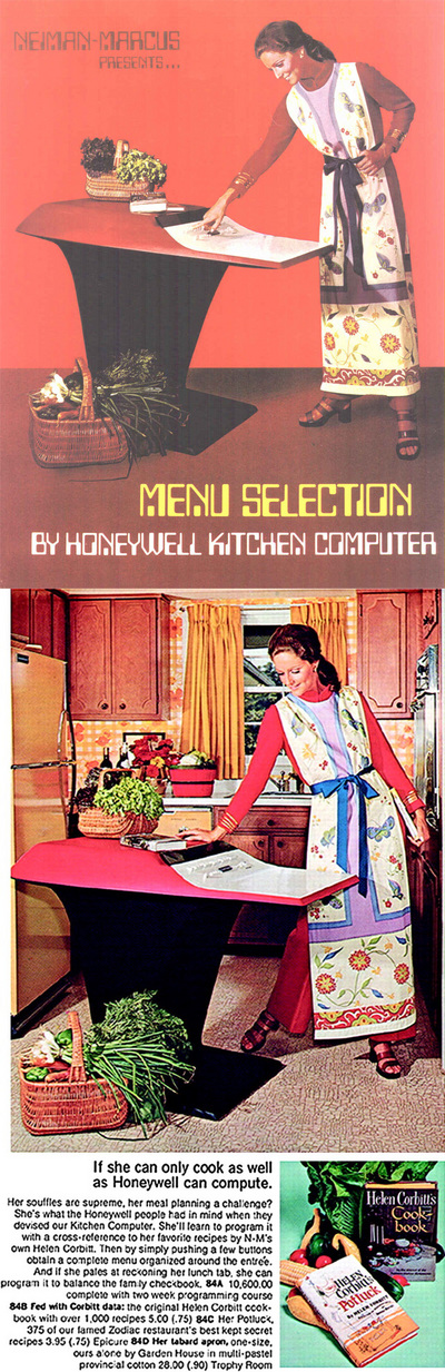 The 1969 Kitchen Computer, By Honeywell For Neiman-Marcus