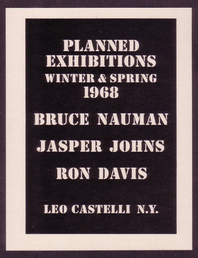 Planned Exhibitions (1968)
