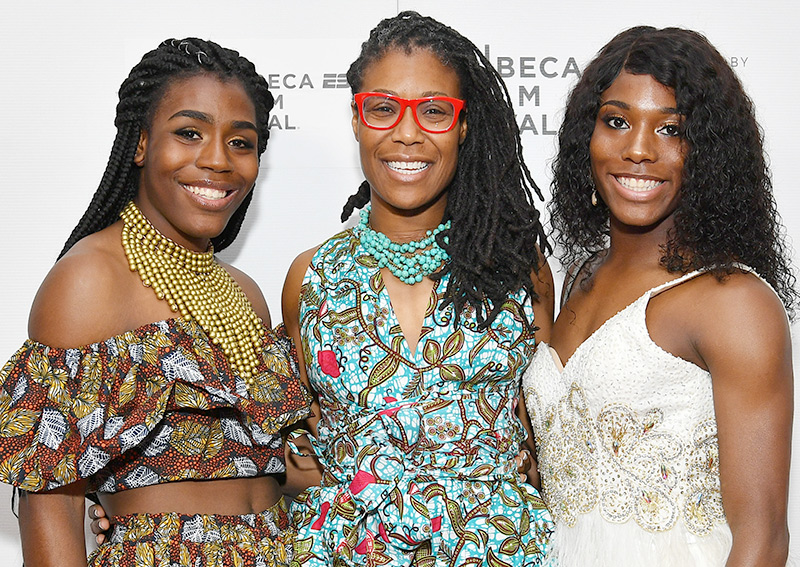 Photo of Connecticut high school sprinters Andraya Yearwood and Ngozi Nnaji