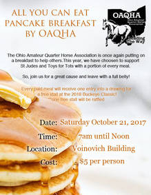OAQHA Pancake Breakfast Fundraiser