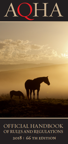 Get the 2018 AQHA Rulebook