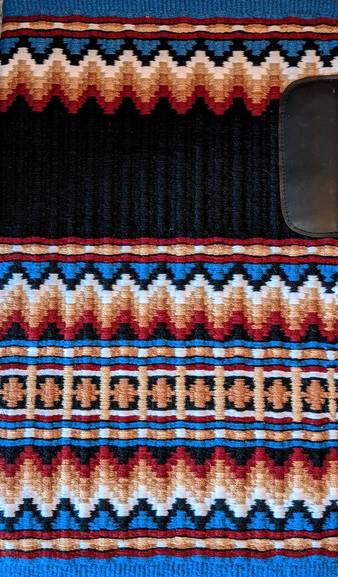 Black, Denim Blue, Garnet Red, French Tan, Taupe and White 35x42