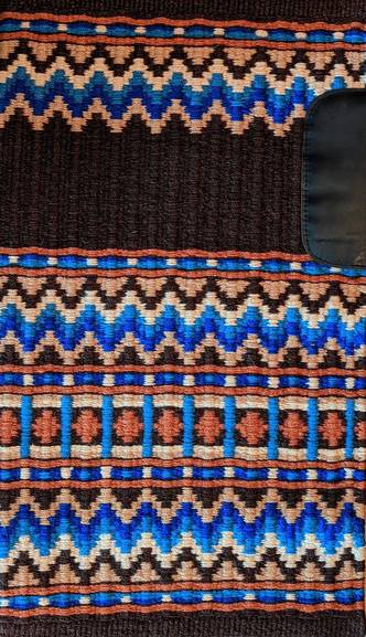 Dark Brown, Royal Blue, Turquoise, Rust, Tobacco and Taupe 35x42