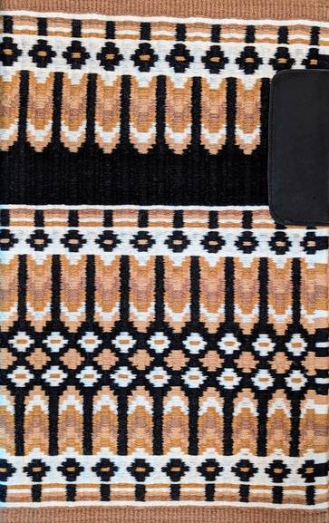 Black, White, Gold, French Tan, Taupe and Tan 35x42
