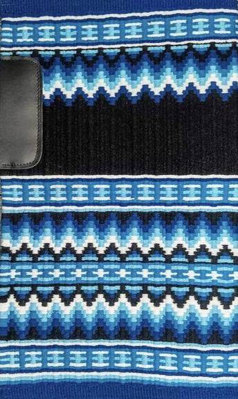 Black, White, Royal Blue, Denim Blue and Light Turquoise 35x42