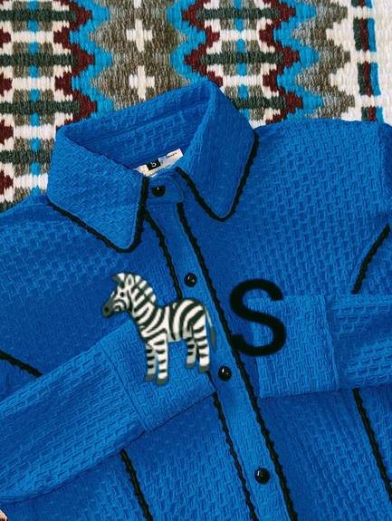 Turquoise Textured Lycra Black Piping