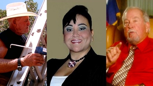 Democratic gubernatorial candidates Star Locke, Alma Aguado, and Bill Dear.