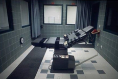 This gurney is used to perform executions at Terre Haute by lethal injection.